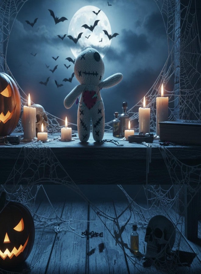 DKUUPEX Voodoo Doll with 18 Pins, Creepy Horror Plush Stress Relief Halloween Decoration & Funny Gag Gift for Friends, Office & Party for Adult - Image 2